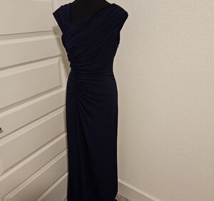 Calvin Klein Navy One Shoulder Dress